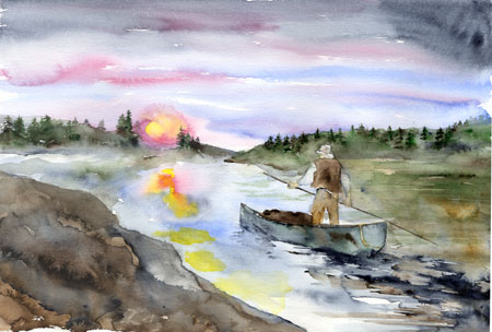 Click painting to link to Heron Dance web page